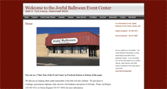 Desktop Screenshot of joyfulballroom.com
